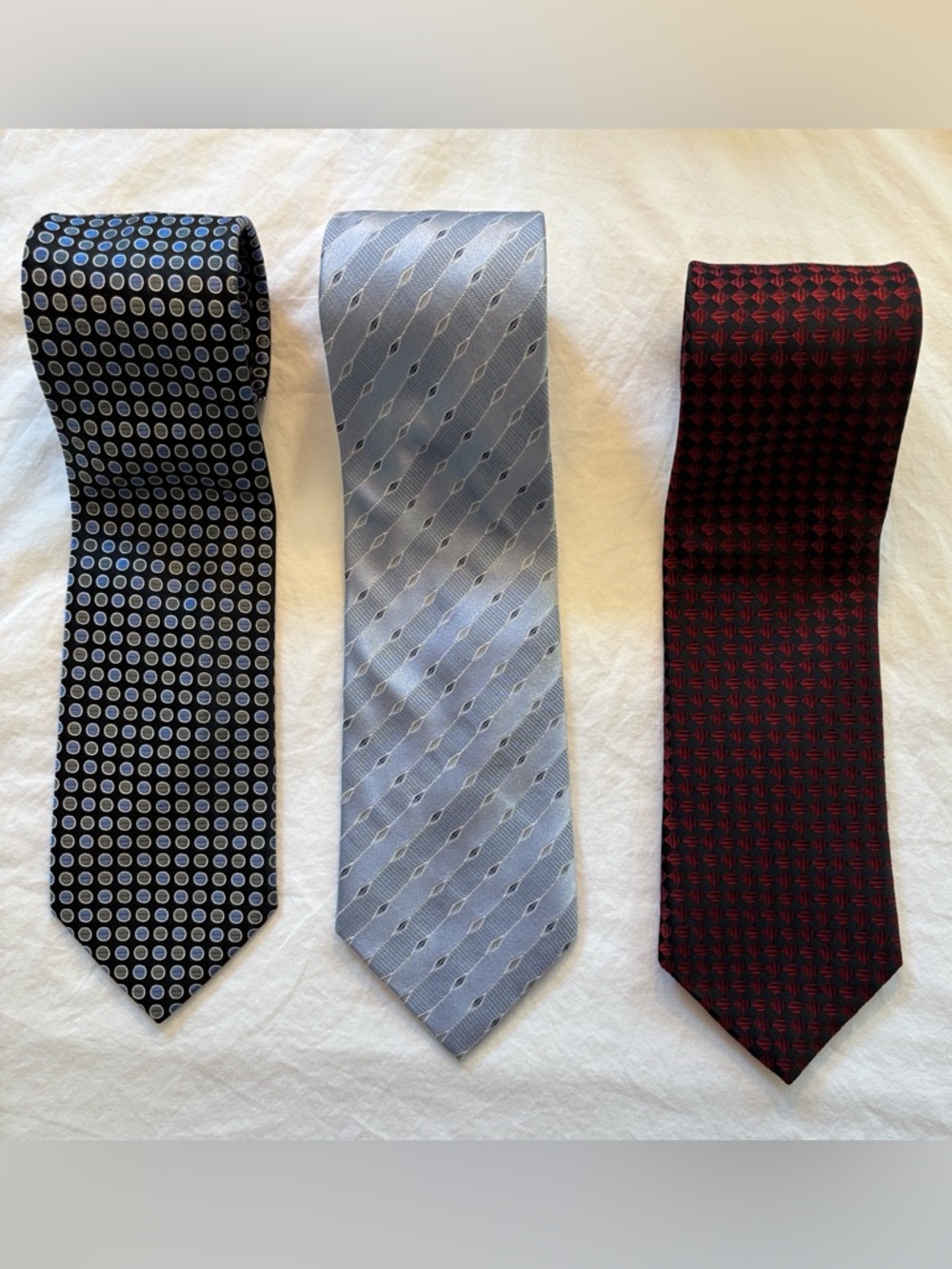 Set of 3 Classic Ties - Paul Dione, Calvin Klein and Jones New York